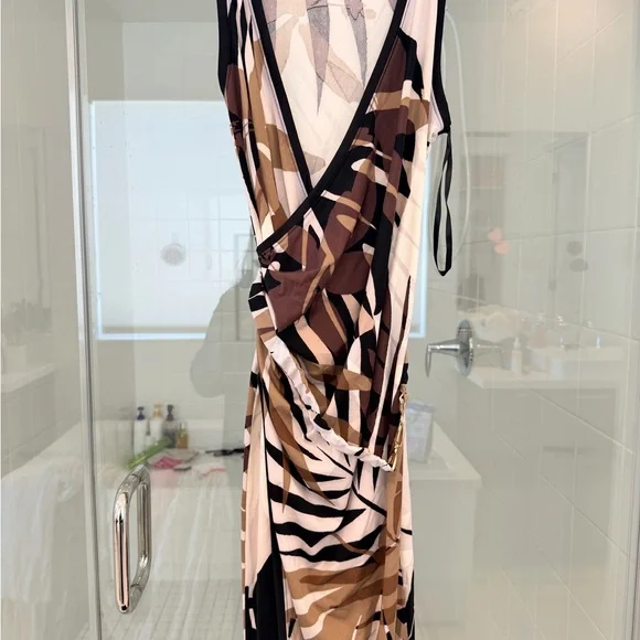 JLUXLABEL Zebra Print Maxi Dress - Black, Brown, Cream - Picture 3 of 5